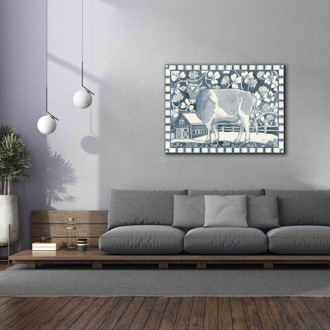 Image of 'Farm Life II Stripe Border' by Miranda Thomas, Giclee Canvas Wall Art,54x40