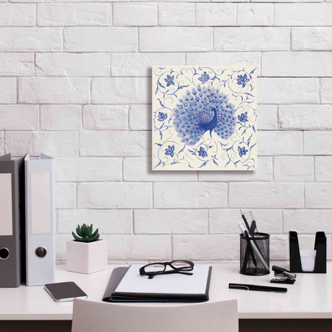 Image of 'Peacock Garden I' by Miranda Thomas, Giclee Canvas Wall Art,12x12