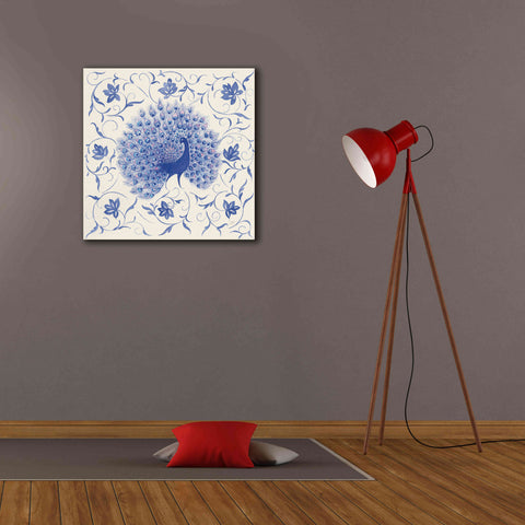 Image of 'Peacock Garden I' by Miranda Thomas, Giclee Canvas Wall Art,26x26