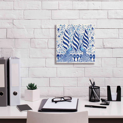 Image of 'Peacock Garden V' by Miranda Thomas, Giclee Canvas Wall Art,12x12