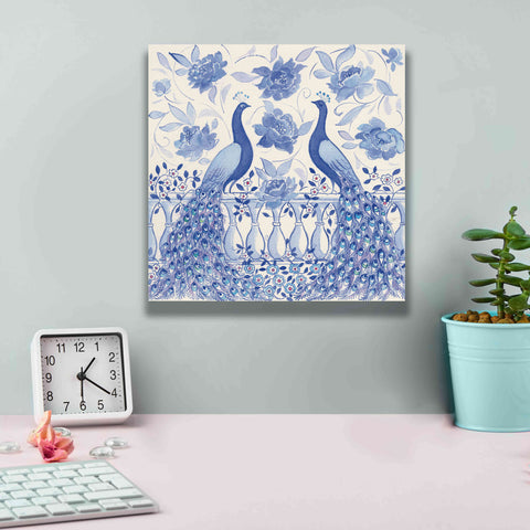 Image of 'Peacock Garden VI' by Miranda Thomas, Giclee Canvas Wall Art,12x12