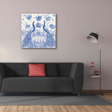 Image of 'Peacock Garden VI' by Miranda Thomas, Giclee Canvas Wall Art,37x37