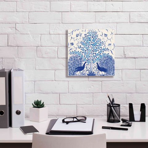 Image of 'Peacock Garden VIII' by Miranda Thomas, Giclee Canvas Wall Art,12x12