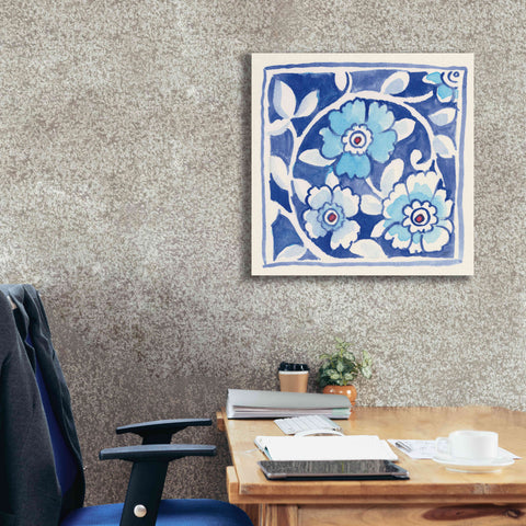 Image of 'Peacock Garden IX' by Miranda Thomas, Giclee Canvas Wall Art,26x26