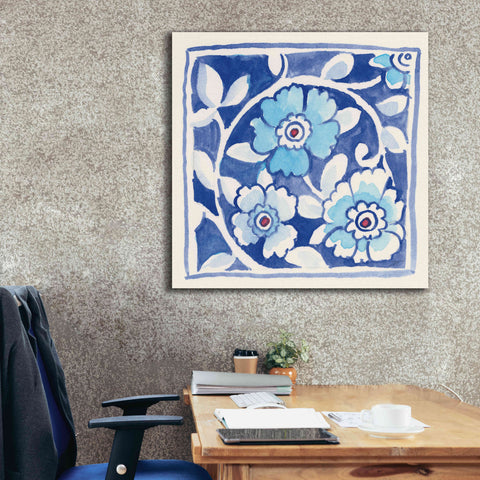 Image of 'Peacock Garden IX' by Miranda Thomas, Giclee Canvas Wall Art,37x37