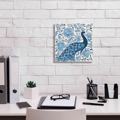 Image of 'Peacock Garden IV v2' by Miranda Thomas, Giclee Canvas Wall Art,12x12