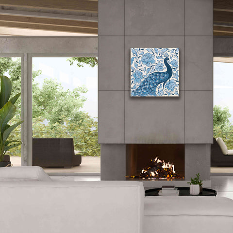 Image of 'Peacock Garden IV v2' by Miranda Thomas, Giclee Canvas Wall Art,26x26