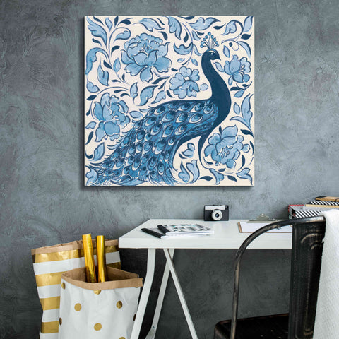 Image of 'Peacock Garden IV v2' by Miranda Thomas, Giclee Canvas Wall Art,26x26