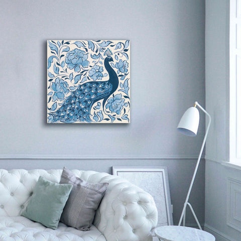 Image of 'Peacock Garden IV v2' by Miranda Thomas, Giclee Canvas Wall Art,37x37