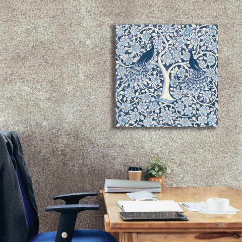 Image of 'Peacock Garden VII v2' by Miranda Thomas, Giclee Canvas Wall Art,26x26