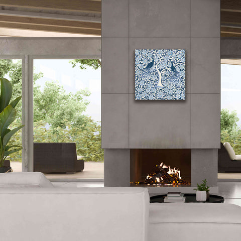 Image of 'Peacock Garden VII v2' by Miranda Thomas, Giclee Canvas Wall Art,26x26