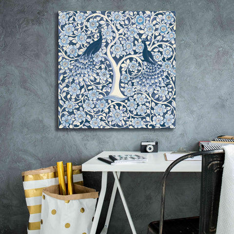 Image of 'Peacock Garden VII v2' by Miranda Thomas, Giclee Canvas Wall Art,26x26