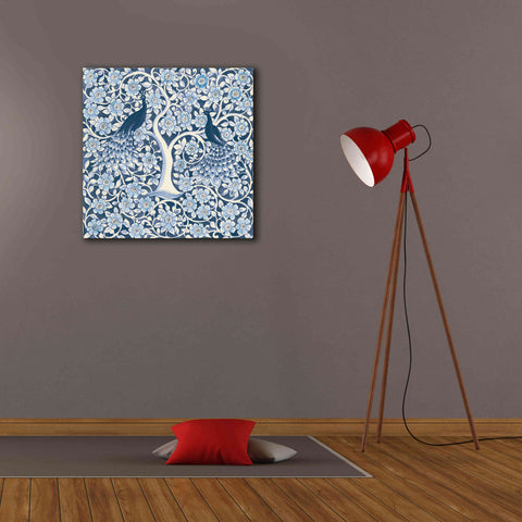Image of 'Peacock Garden VII v2' by Miranda Thomas, Giclee Canvas Wall Art,26x26
