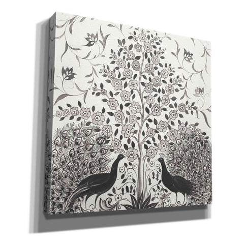 Image of 'Peacock Garden VIII BW' by Miranda Thomas, Giclee Canvas Wall Art