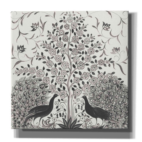 Image of 'Peacock Garden VIII BW' by Miranda Thomas, Giclee Canvas Wall Art