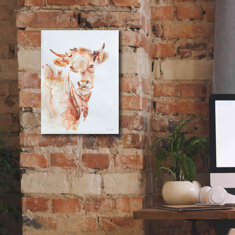 Image of 'Village Cow' by Alan Majchrowicz, Giclee Canvas Wall Art,12x16