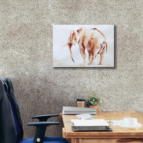 Image of 'Lone Elephant' by Alan Majchrowicz, Giclee Canvas Wall Art,26x18