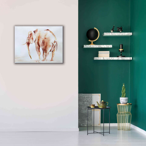 Image of 'Lone Elephant' by Alan Majchrowicz, Giclee Canvas Wall Art,34x26