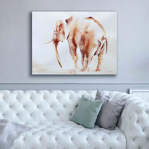 Image of 'Lone Elephant' by Alan Majchrowicz, Giclee Canvas Wall Art,54x40