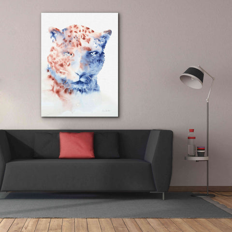 Image of 'Copper And Blue Cheetah' by Alan Majchrowicz, Giclee Canvas Wall Art,40x54