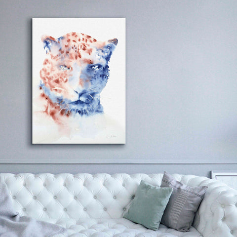 Image of 'Copper And Blue Cheetah' by Alan Majchrowicz, Giclee Canvas Wall Art,40x54