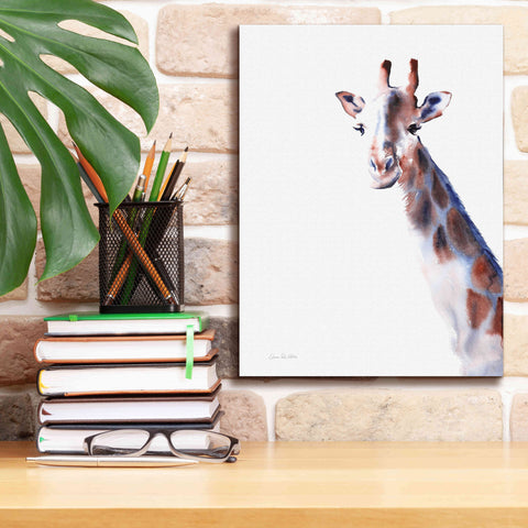 Image of 'Copper And Blue Giraffe' by Alan Majchrowicz, Giclee Canvas Wall Art,12x16