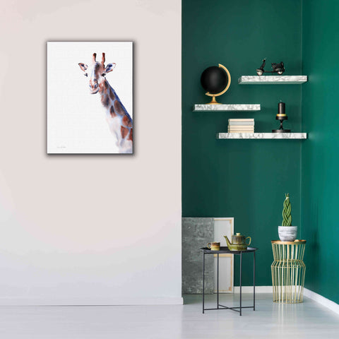Image of 'Copper And Blue Giraffe' by Alan Majchrowicz, Giclee Canvas Wall Art,26x34