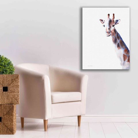 Image of 'Copper And Blue Giraffe' by Alan Majchrowicz, Giclee Canvas Wall Art,26x34