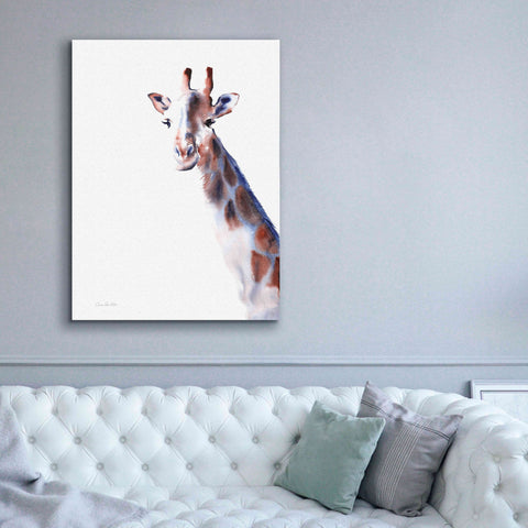 Image of 'Copper And Blue Giraffe' by Alan Majchrowicz, Giclee Canvas Wall Art,40x54