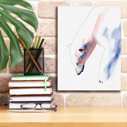 Image of 'Copper And Blue Polar Bear' by Alan Majchrowicz, Giclee Canvas Wall Art,12x16