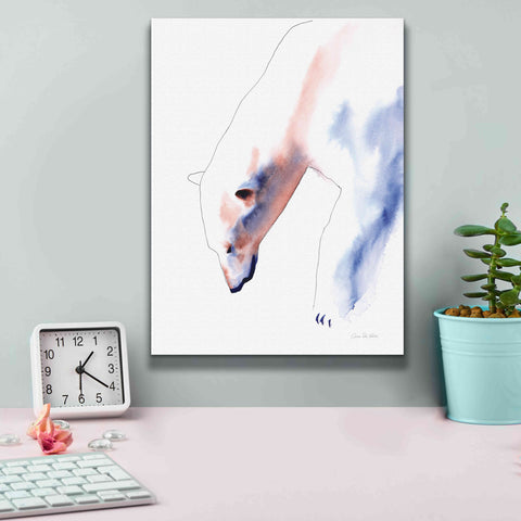Image of 'Copper And Blue Polar Bear' by Alan Majchrowicz, Giclee Canvas Wall Art,12x16