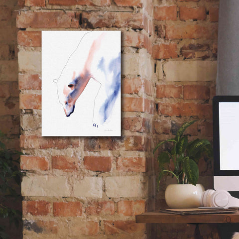 Image of 'Copper And Blue Polar Bear' by Alan Majchrowicz, Giclee Canvas Wall Art,12x16