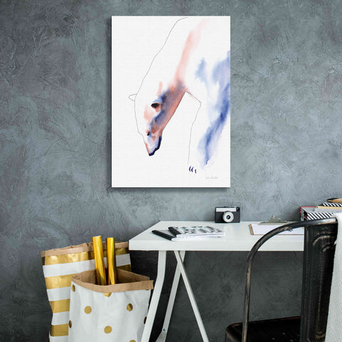 Image of 'Copper And Blue Polar Bear' by Alan Majchrowicz, Giclee Canvas Wall Art,18x26