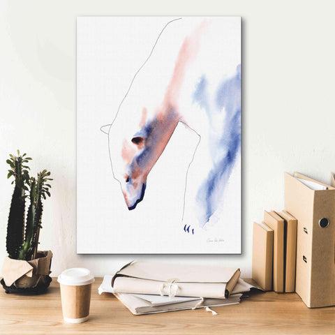 Image of 'Copper And Blue Polar Bear' by Alan Majchrowicz, Giclee Canvas Wall Art,18x26