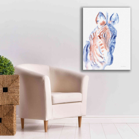 Image of 'Copper And Blue Zebra' by Alan Majchrowicz, Giclee Canvas Wall Art,26x34