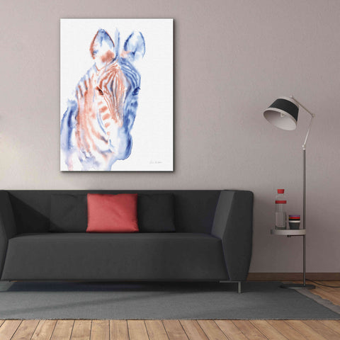 Image of 'Copper And Blue Zebra' by Alan Majchrowicz, Giclee Canvas Wall Art,40x54