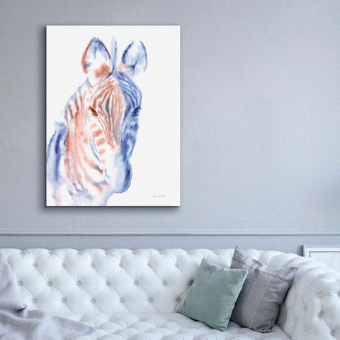 Image of 'Copper And Blue Zebra' by Alan Majchrowicz, Giclee Canvas Wall Art,40x54