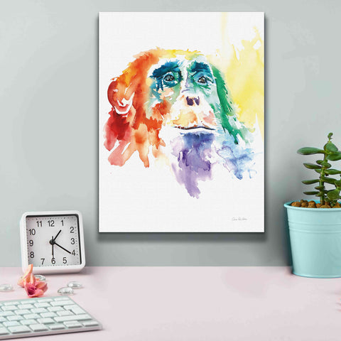 Image of 'Chimpanzee I' by Alan Majchrowicz, Giclee Canvas Wall Art,12x16