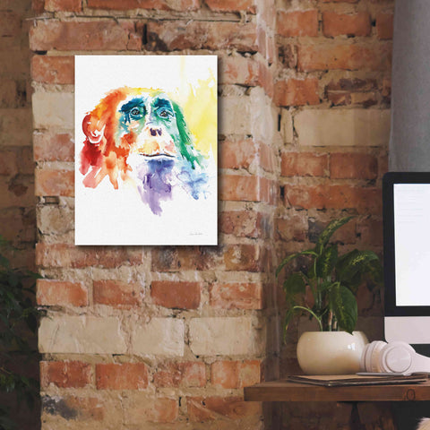 Image of 'Chimpanzee I' by Alan Majchrowicz, Giclee Canvas Wall Art,12x16