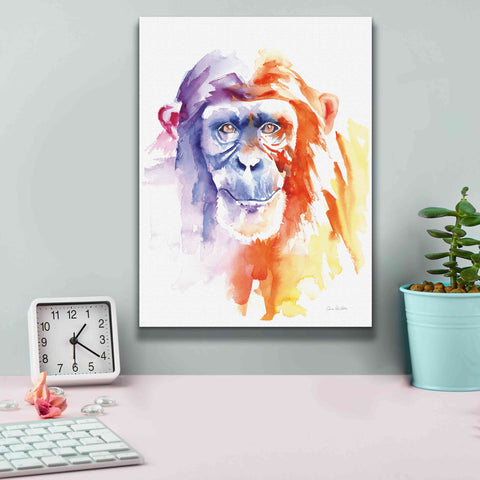 Image of 'Chimpanzee II' by Alan Majchrowicz, Giclee Canvas Wall Art,12x16