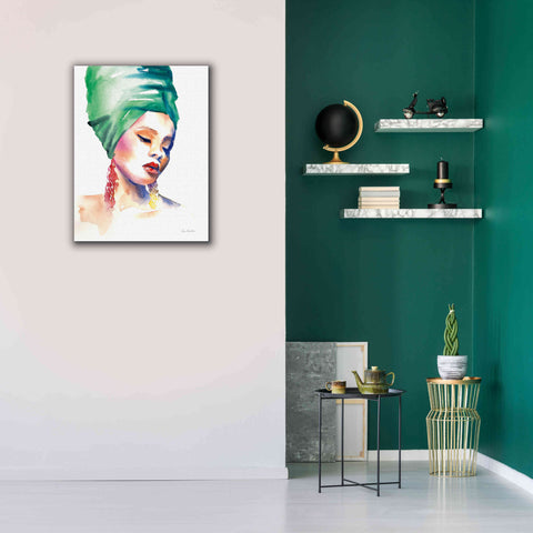 Image of 'Woman In Green' by Alan Majchrowicz, Giclee Canvas Wall Art,26x34