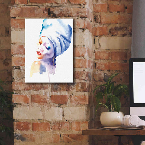 Image of 'Woman In Blue' by Alan Majchrowicz, Giclee Canvas Wall Art,12x16