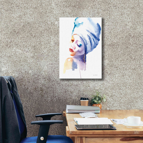 Image of 'Woman In Blue' by Alan Majchrowicz, Giclee Canvas Wall Art,18x26