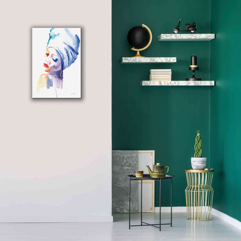 Image of 'Woman In Blue' by Alan Majchrowicz, Giclee Canvas Wall Art,18x26