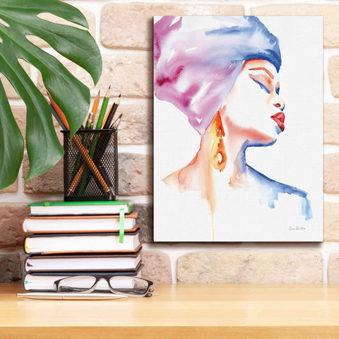 Image of 'Woman In Purple' by Alan Majchrowicz, Giclee Canvas Wall Art,12x16