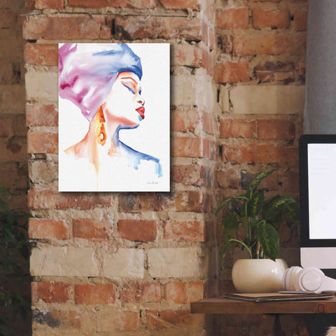 Image of 'Woman In Purple' by Alan Majchrowicz, Giclee Canvas Wall Art,12x16