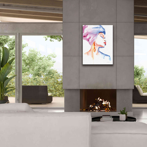 Image of 'Woman In Purple' by Alan Majchrowicz, Giclee Canvas Wall Art,26x34