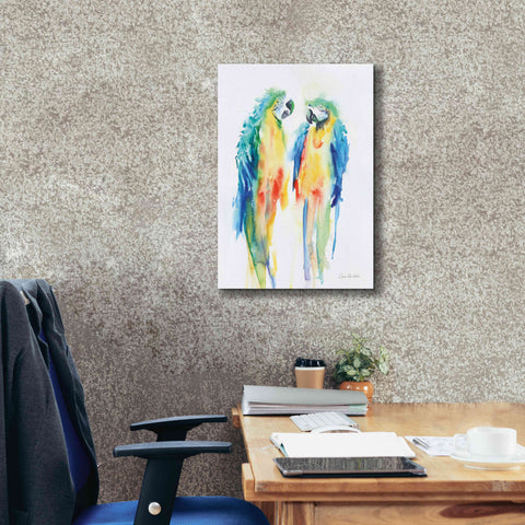 Image of 'Colorful Parrots I' by Alan Majchrowicz, Giclee Canvas Wall Art,18x26