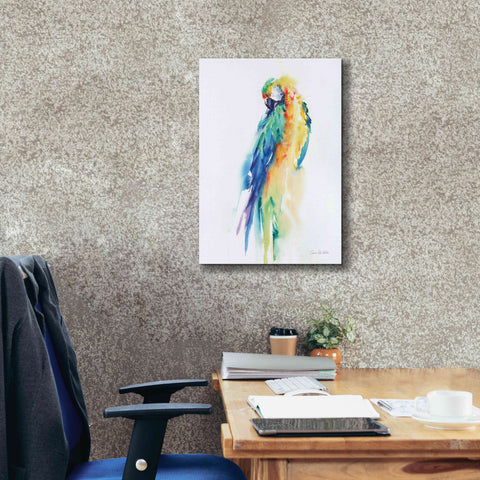Image of 'Colorful Parrots II' by Alan Majchrowicz, Giclee Canvas Wall Art,18x26