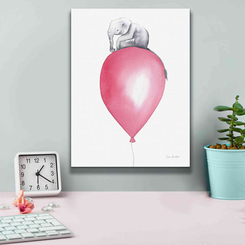 Image of 'Baby Elephant Love II' by Alan Majchrowicz, Giclee Canvas Wall Art,12x16